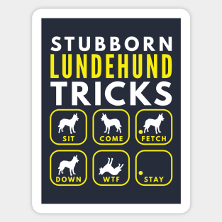 Stubborn Lundehund Tricks - Dog Training Sticker